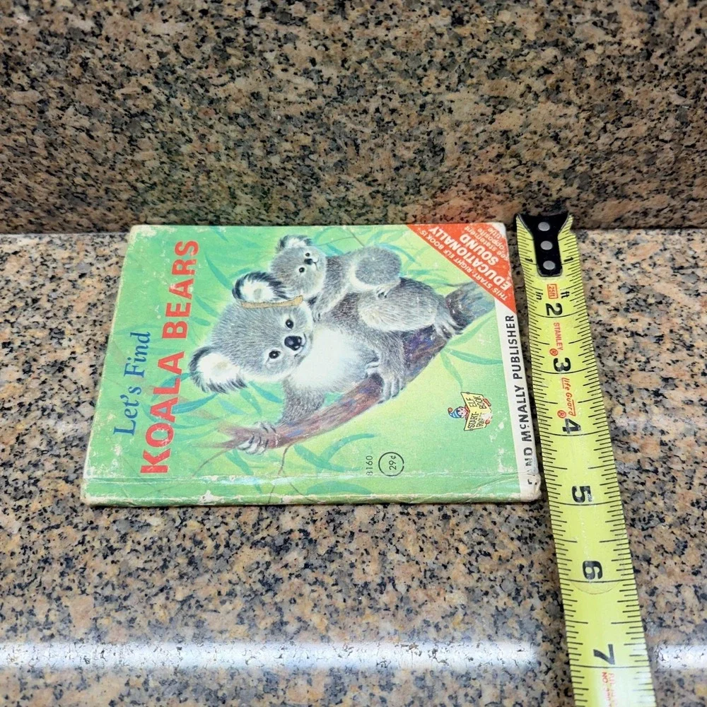 Vintage 1969 Let's Find Koala Bears Ida Harper Simmons Rand McNally Elf Book